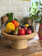 Wooden Pedestal Display Platter | 30cm