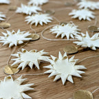 White & Gold Mini Star Garland - Fair Trade | 3Mtr
