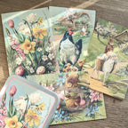 20 Postcard In A Tin | Vintage Easter