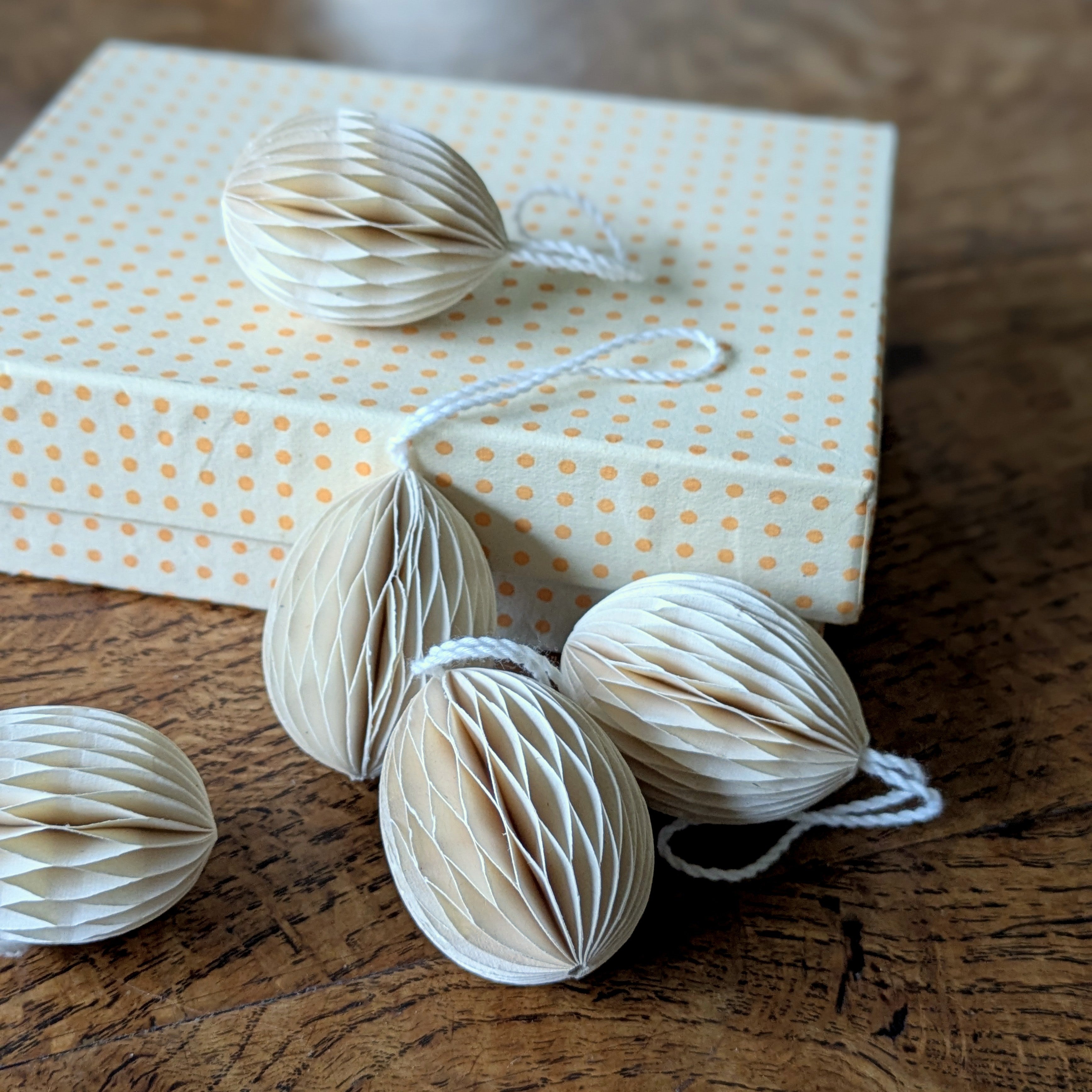 10 Paper Honeycomb Easter Egg Decorations | Fair Trade