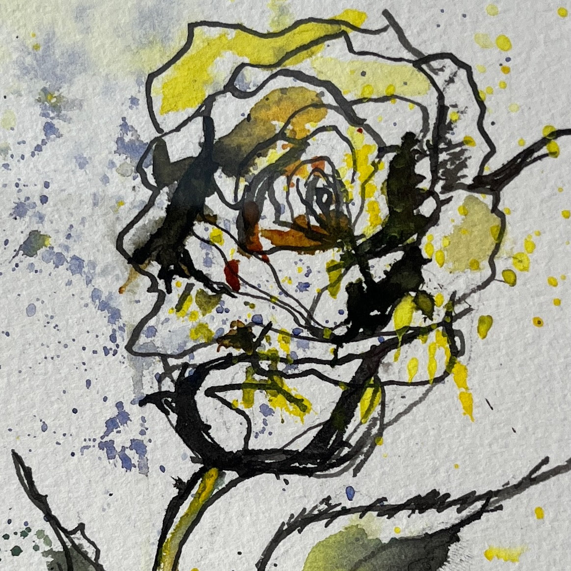 'Roses' by J Webb - Original Watercolour