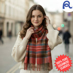 Antique Royal Stewart Tartan Cashmere Scarf