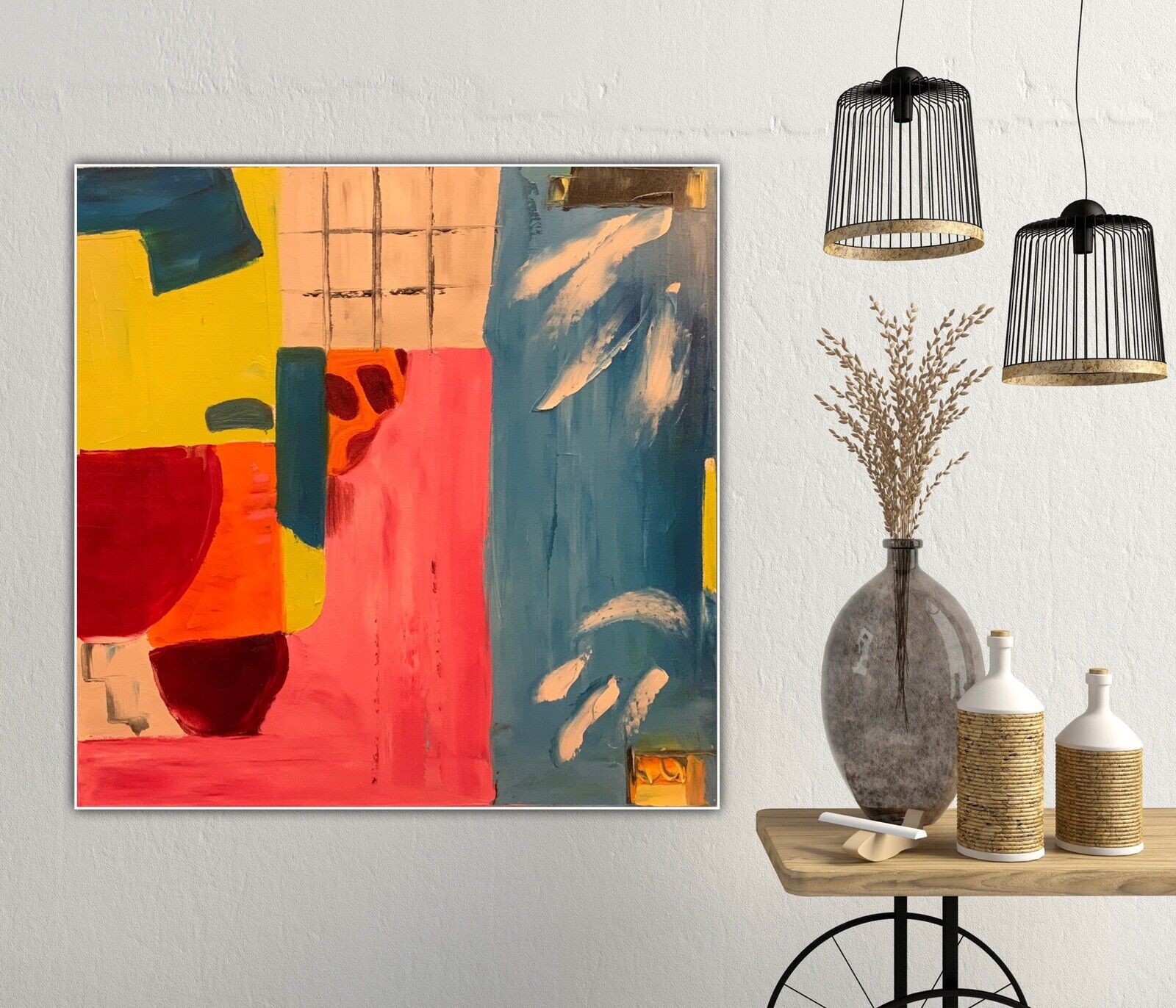 "Cocktail party II" - Abstract Painting