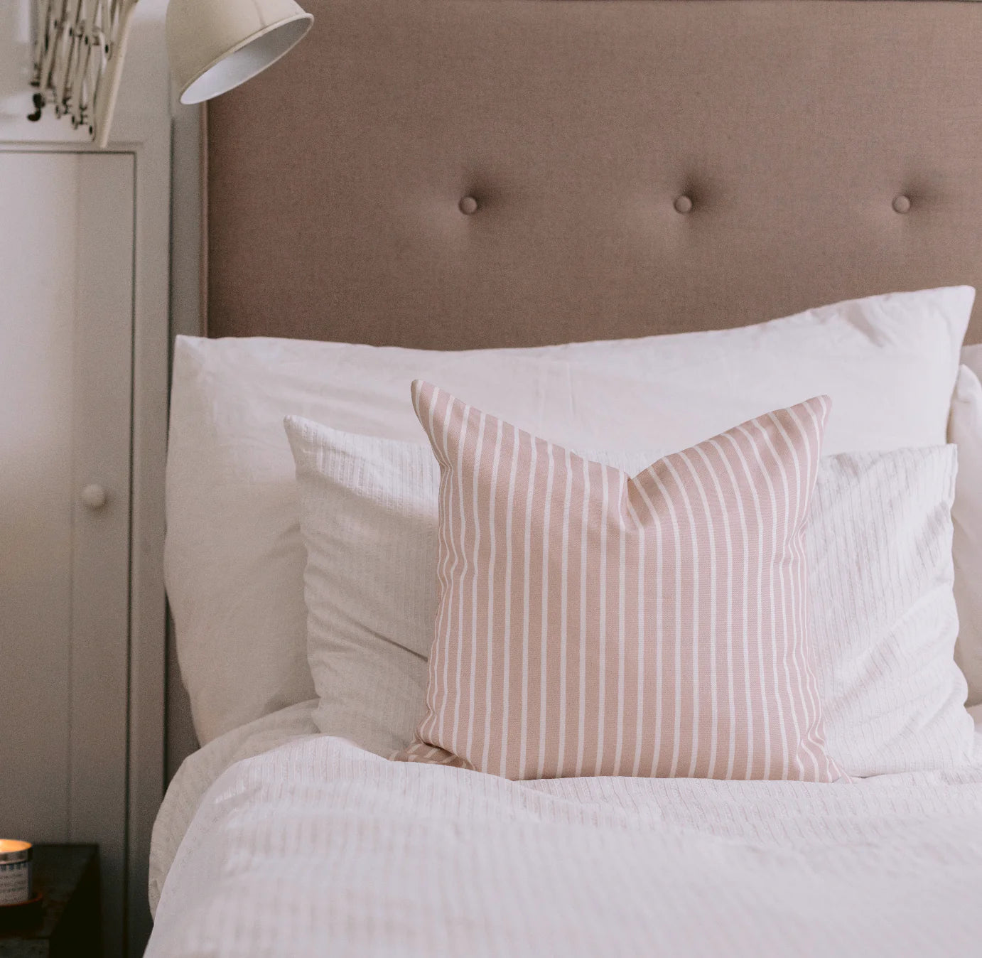 Pink Stripe Cushion