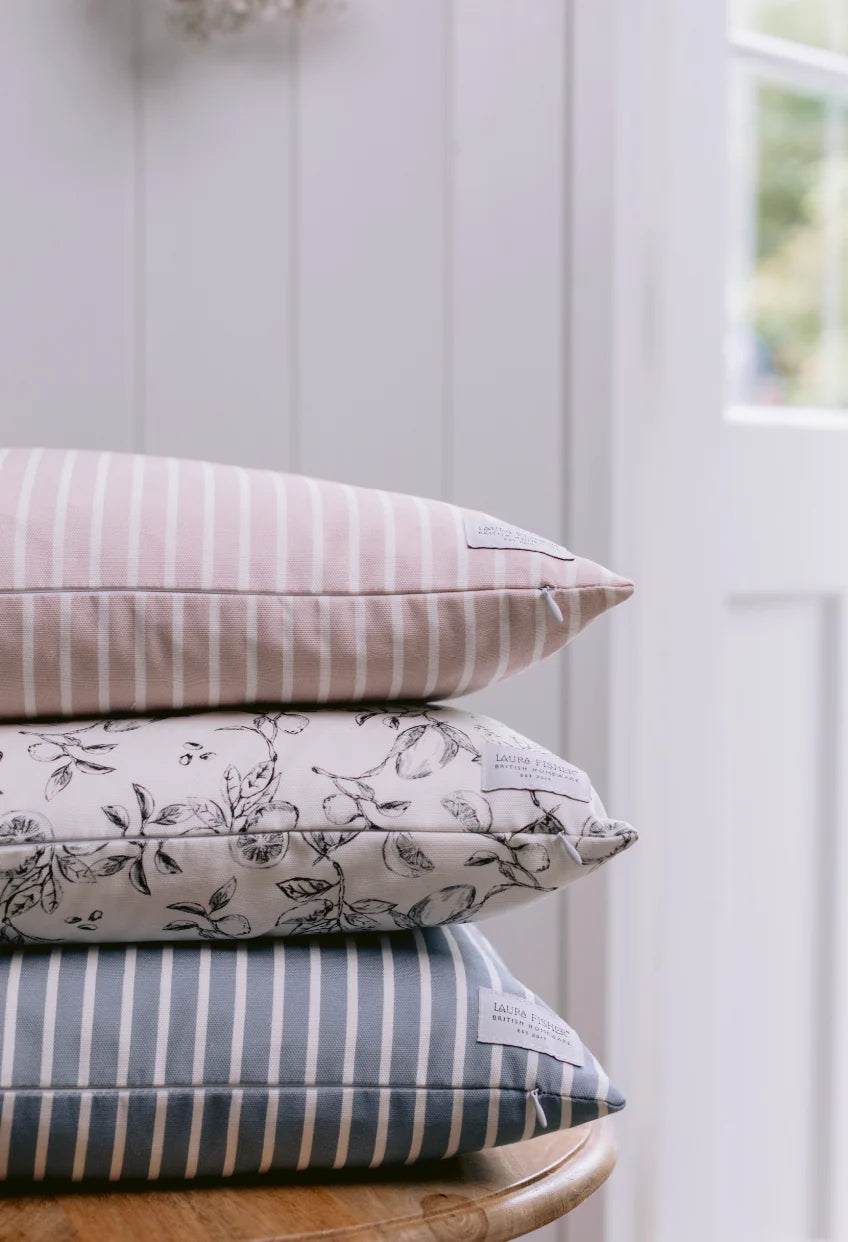 Blue Pin Stripe Cushion