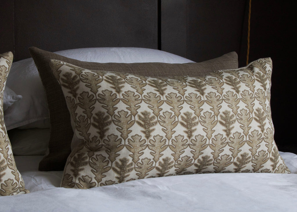 OBLONG CUSHION ~ BROADLEAF CLAY