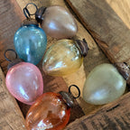 Glass Easter Egg Decorations 3cm | Set of 6
