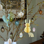 Glass Easter Egg Decorations 3cm | Set of 6