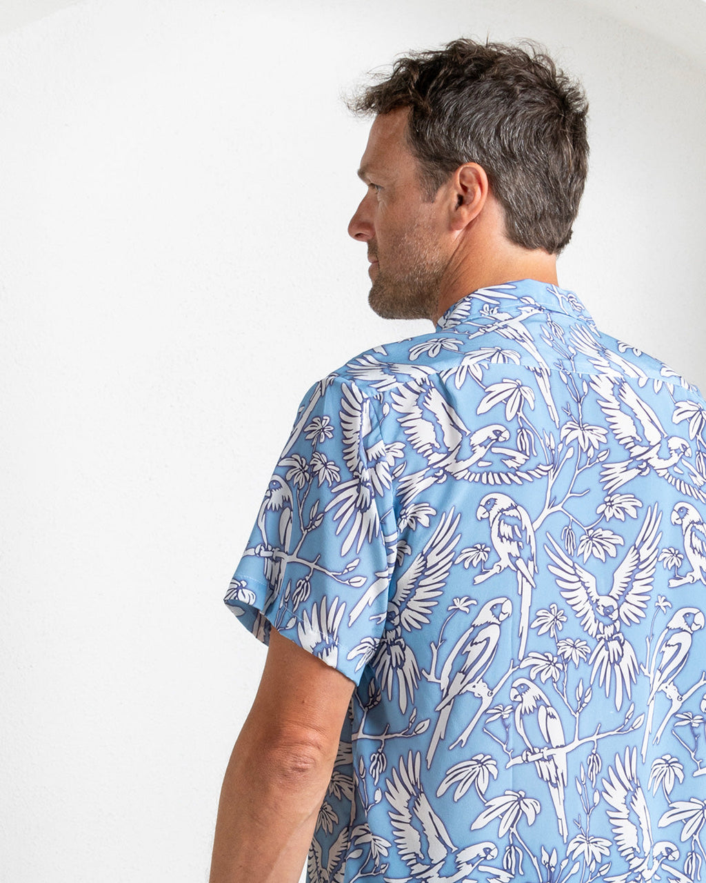 Silk Festival Shirt PARROT