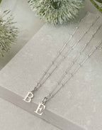 Silver Initial Necklace