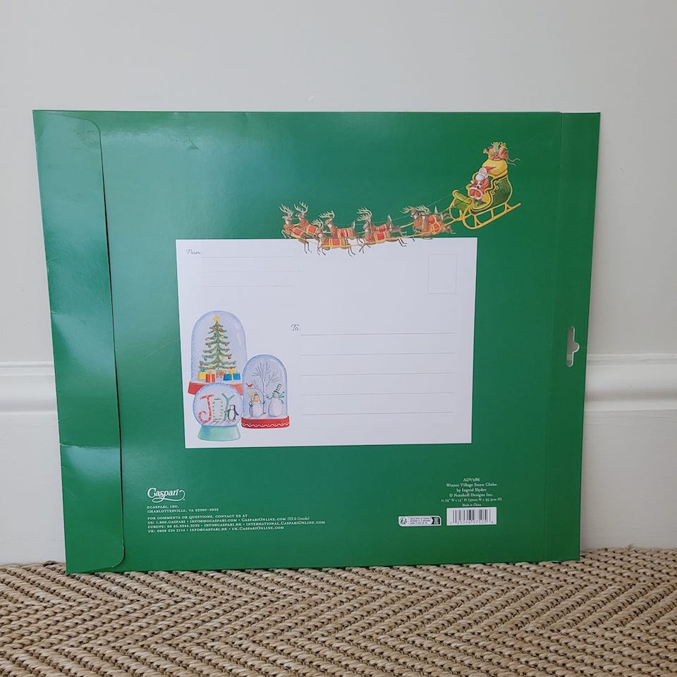 Snow Globe Advent Calendar