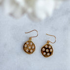 Stargazer Earrings in Gold and Zirconia