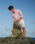 Mens Linen Shirt AGAVE