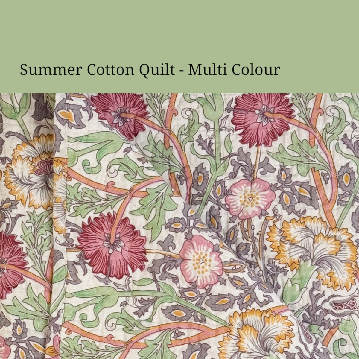 Summer Cotton Quilt - Assorted Prints | Single & Double
