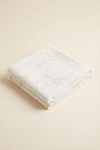 Cotton Muslin  – Donkey Print (50 x 70cm)