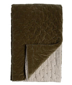Velvet and Linen Throw
