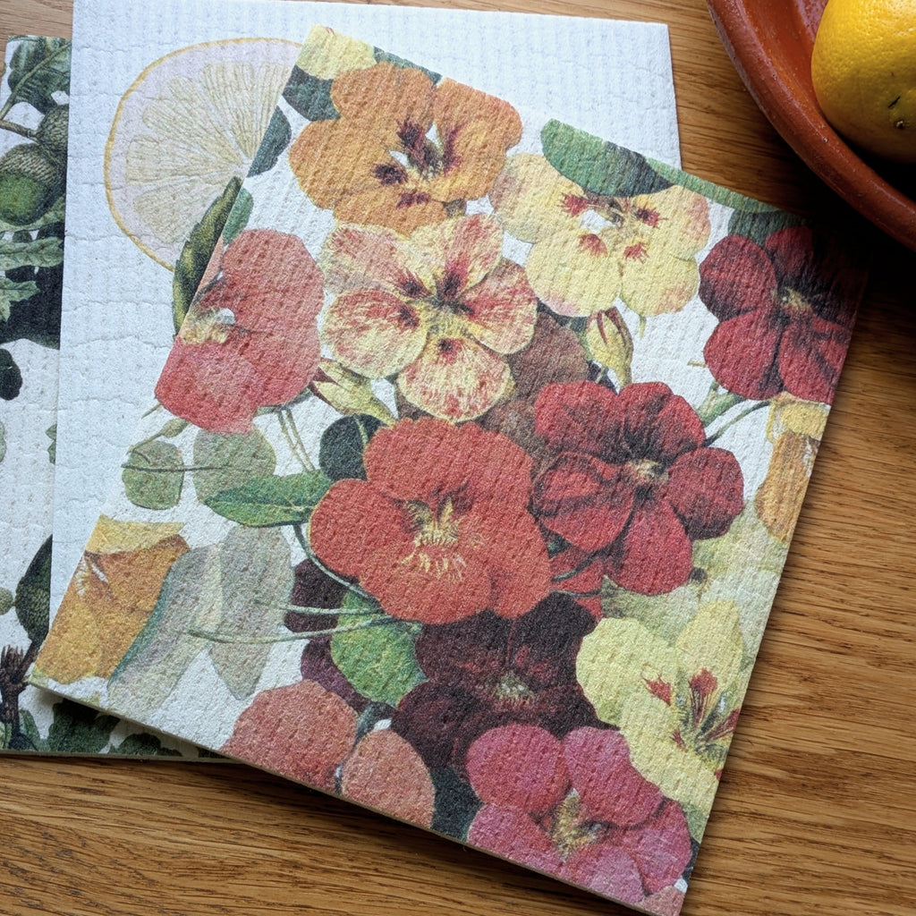 Swedish Sponge Cleaning Cloth | Assorted Floral & Botanical Designs