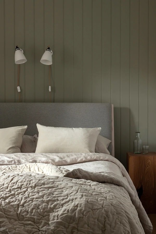 Velvet and Linen Throw