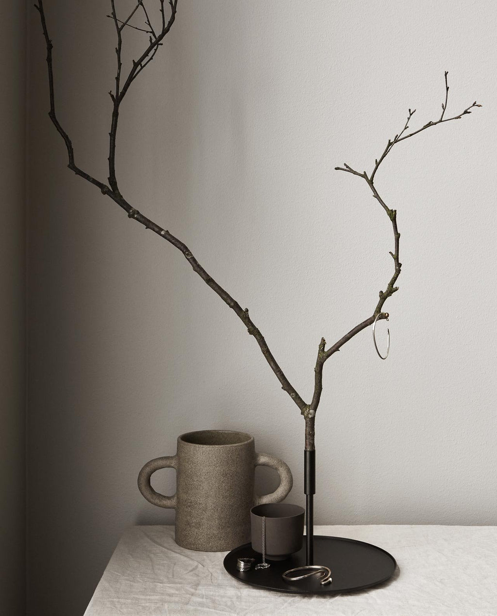 Iron Candleholder Tray