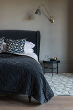 Velvet and Linen Throw