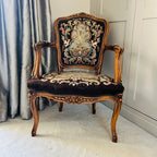 Antique French Tapestry Carver