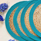 Seagrass Placemats - Teal (set of 4)