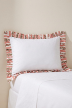 Terracotta Pink Organic Cotton Poplin Pillowcase