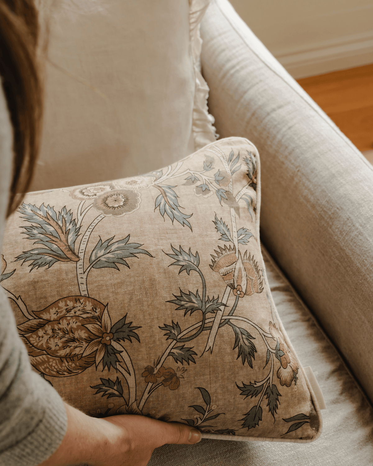The Thistle And Bloom Lumbar Cushion