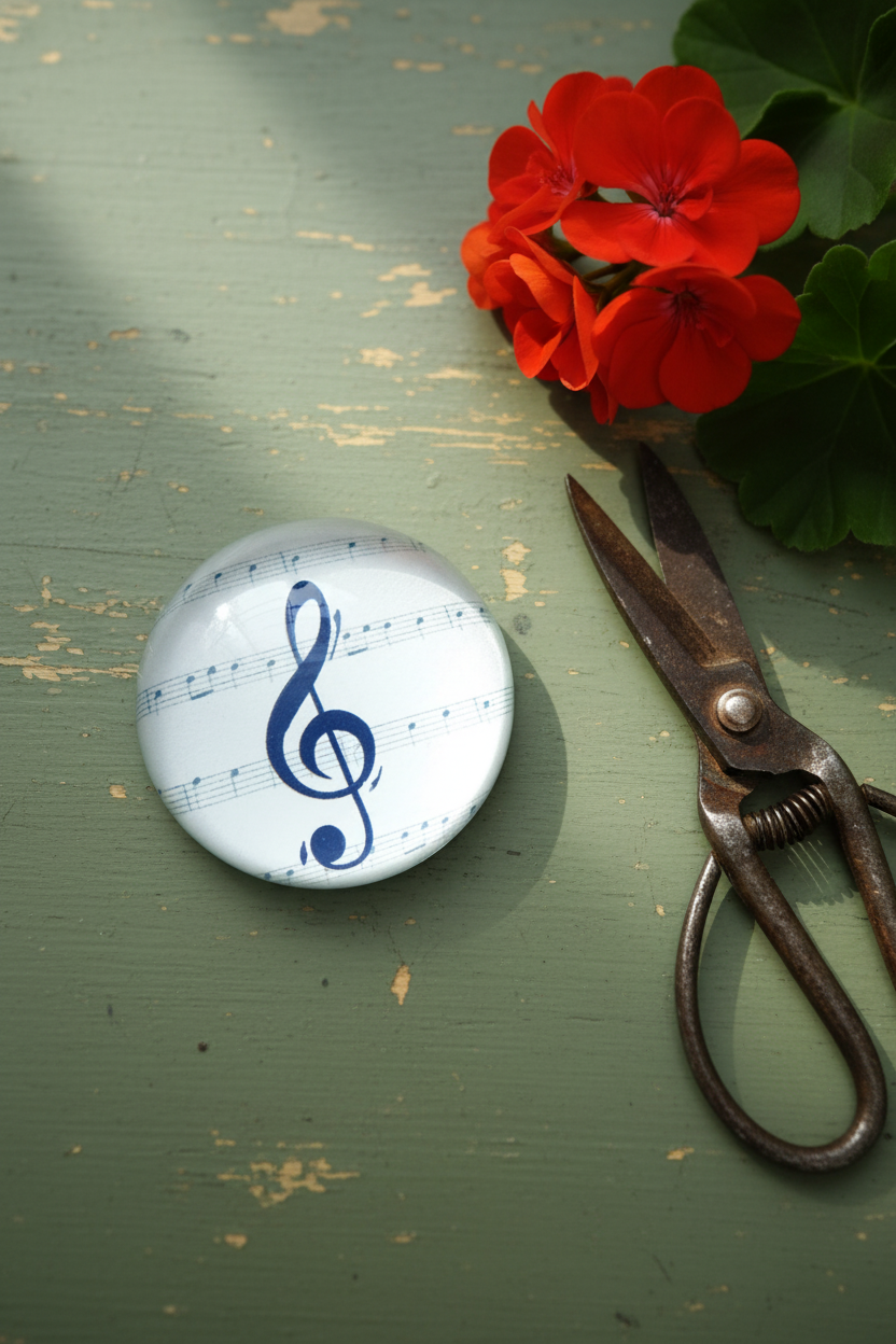 Treble Clef Paperweight, Joy