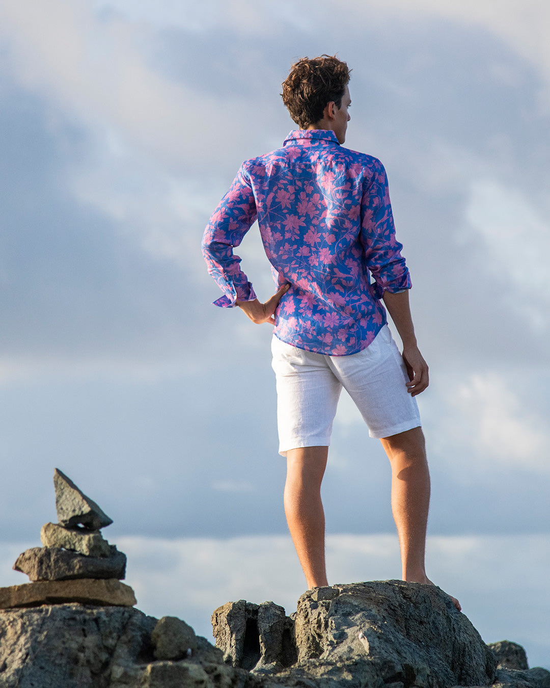 Mens Linen Shirt IGUANA
