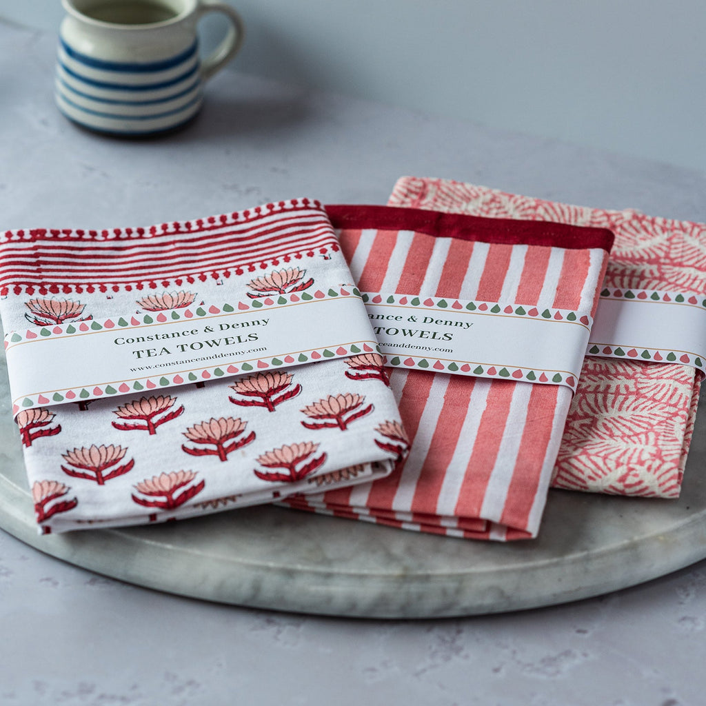 LEAF BERGONIA tea towel