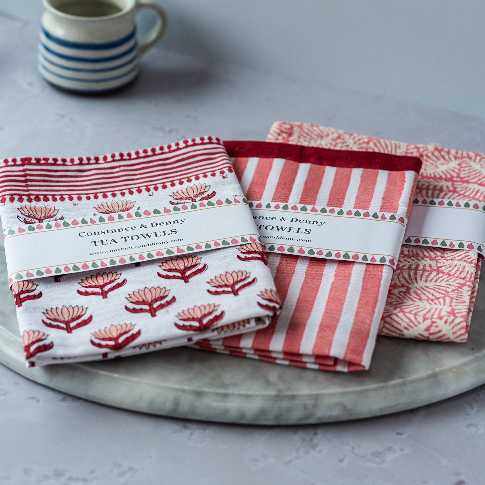 LEAF BERGONIA tea towel