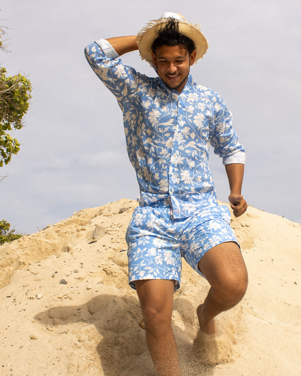 Mens Linen Shirt IGUANA