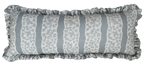 LUMBAR RUFFLE CUSHION ~ FAIRYLACE FLAX FLOWER