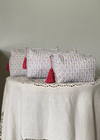 Blue / Pink Organic Cotton Wash Bag
