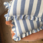 Whitby Stripe Cushion - Blue