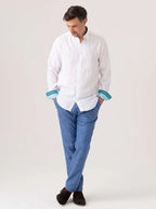 Luo Classic White Linen Shirt