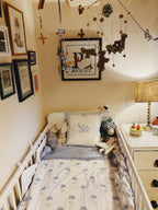 Blue Organic Cotton Toddler Quilt