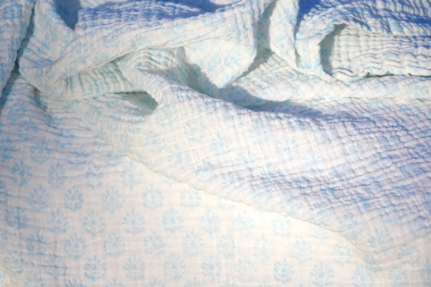 WooWoo Muslin Swaddle - Sky Blue